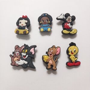 Cartoon Characters CROCS Charms, Set of 6 NWOT